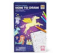 Tiger Tribe How to Draw (Fantasy) - 14 pcs Kids Drawing Set with Step By Step Guide, Sketch Book, Pencils & Accessories in Magnetic Box, Art & Stationery Sets, Gifts for Girls & Boys, Age 5 Years +