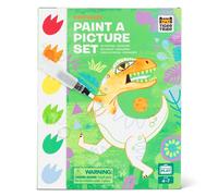Tiger Tribe Paint-a-Picture Set (Dinosaurs) - 16-Page Dinosaur Painting Book Tiger Tribe Multicolor