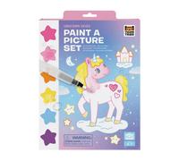 Tiger Tribe Paint A Picture Set (Unicorn Skies) - Mess Free Kids Water Painting Activity, 6 Paints On Every Page, 1 Magic Brush & Sponge, Fun Art Gifts for Children, Age 4 Years +