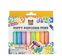 Tiger Tribe Puffy Popcorn Pens | 3D Magic Magic Drawing Set for Kids | Sweet Scented Foam Texture Colouring Kit | Creative Pop Up Puff Pen Markers | Craft Sets | Art Gift for Boys & Girls Age 5 Years+