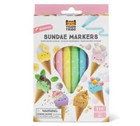 Tiger Tribe Scented Sundae Markers, 6 Ice Cream Fragranced Colouring Pens