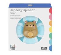 Tiger Tribe Sensory Bear Spinner, Suction Spinning Animal Fidget Toy | Spinning Animal Fidget Toy for Car Window, Highchair & Bath, Suction Spinner Gift for Babies & Toddlers Age 6+ Months