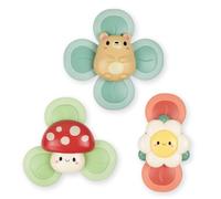 Tiger Tribe Sensory Spinners- Woodlands | Baby Spinner Suction Toys 3 Set | Woodland theme spinning bath & high chair toys for babies, spin & fidget toy for children 6 months old & up, stocking fillers