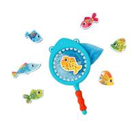 Tiger Tribe Shark Chasey (Catch A Fish) Game - 8 pcs Fishing Bath Toy For Toddlers, Kids Water Toys, Toddler Gifts, Sustainably Made with Bioplastic, Age 12 Months +