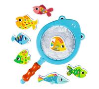 Tiger Tribe Shark Chasey (Catch A Fish) Game - 8 pcs Fishing Bath Toy For Toddlers, Kids Water Toys, Toddler Gifts, Sustainably Made with Bioplastic, Age 12 Months +