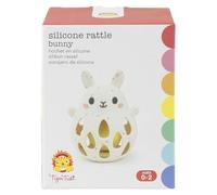 Tiger Tribe Silicone Bunny Baby Rattle - Baby Rattles 0+ Months, Sensory Toys For Babies, Teething Toys For Baby, Made With Non-Toxic Food-Grade Silicone, Suitable From Birth
