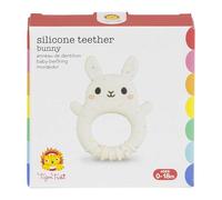 Tiger Tribe Silicone Bunny Teether - Chewy Animal Teething Buddy, Newborn Teethers for Girls & Boys, Made from Non-Toxic Food-Grade Silicone, Dishwasher Safe, Suitable from 0 Months +