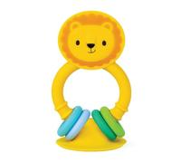 Tiger Tribe Silicone Lion High Chair Buddy | Baby Toys for Teething & Sensory Play | Suction Cup Animal Figure with Rings | Travel Friendly Toy | Montessori Development Gifts for Babies 0-2 Years Old