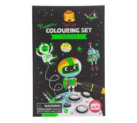 Tiger Tribe Space Neon Colouring Set & Drawing Set Tiger Tribe Multicolor