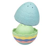 Tiger Tribe ECO Stack & Pour Bath Egg - 7 pcs Stacking Bath Toy For Toddlers, Kids Water Toys, Toddler Gifts, Sustainably Made with Bioplastic, Age 12 Months +
