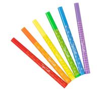 Tiger Tribe Window Markers - 6 Piece Window Pens For Glass Washable, Window Art, Colouring Pens For Kids, Dry Erases Off, Non-Toxic, Ages 3+