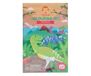 Tiger Tribe TR14013 Dinosaur Toy Colouring Set & Drawing Set
