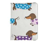 Tiger & Tropical Leaves Pattern Passport Holder for Travel with Credit Card Holder Slots RFID Passport Book Holders PU Leather Travel Accessories for Women Men