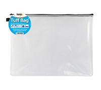 Tiger Tuff Bag Polypropylene A3 500 Micron Clear with Assorted Colour Zips