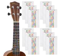 Tiger UKE-12-STICKER Ukulele Note Sticker Sheet for Beginners Fretboard Markers - Pack of 12