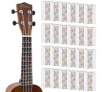 Tiger UKE-24-STICKER Ukulele Note Sticker Sheet for Beginners Fretboard Markers - Pack of 24