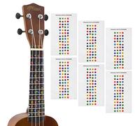 TIGER UKE-6-STICKER Ukulele Note Sticker Sheet for Beginners Fretboard Markers - Pack of 6