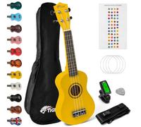 Tiger UKEKIT-YL Soprano Ukulele Kit - Suitable for Beginners and Children