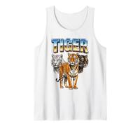 Tiger Vintage 70s 90s Retro Tiger African Animal Lover Tank Top