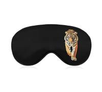 Tiger Walking Printed Sleep Mask for Unisex Adult Soft Night Blindfold with Adjustable Strap