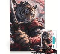 Tiger Warrior 1000 Teenager Pieces Jigsaw Puzzle Brain Challenge Toy Home Activity Clear Cut Heartfelt Gift 38x52cm