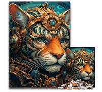 Tiger Warrior Jigsaw Puzzles 1000 Pieces for Adults Jigsaw Puzzles Perfect for Family Gatherings, Birthdays, Holidays 50x75CM/19.68x29.52inch