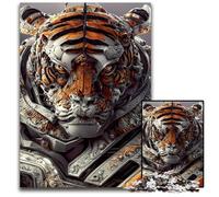 Tiger Warrior Puzzle 1000 Pieces Jigsaw Impossible Jigsaw Puzzles for Adults Perfect for Birthday, Christmas 50x75CM/19.68x29.52inch