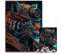 Tiger Warrior Puzzles 1000 Pieces for Adults cardboard Jigsaw Challenging Brain Teaser for Teenagers, Family Fun Interactive Game 26X38CM/10.23x14.96inch