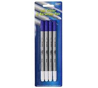 Tiger washable blue ink eraser and permanent blue re-writer - pack of 4 pens