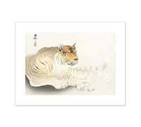 Tiger Watercolour Ohara Koson Art Print Canvas Premium Wall Decor Poster