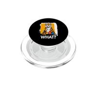 Tiger What? Tiger Meme Tiger Funny Saying Animal PopSockets PopGrip for MagSafe