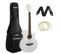 Tiger White Electro Acoustic Guitar Package with Padded Bag