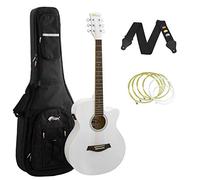 Tiger White Electro Acoustic Guitar Package with Premier Padded Bag