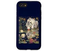 Tiger white Mirror Reflection with Lily Pad Art Design Case for iPhone SE (2020) / 7/8