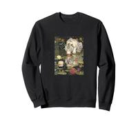 Tiger white Mirror Reflection with Lily Pad Art Design Sweatshirt
