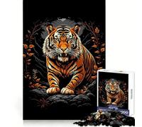 Tiger Wild Life Pop Art 1000 Piece Jigsaw Puzzles for Teenagers Reason Skill Toy Quiet Calm Exact Cut Xmas Surprise 38x52cm