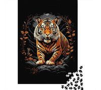 Tiger Wild Life Pop Art 1000 Pieces Jigsaw for Adults, Animal Themed Puzzle, Quiet Evening Activity, 70x50cm/1000pcs