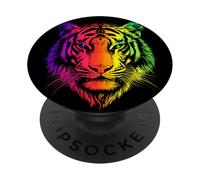 Tiger Wilderness I Love Tigers Wild Big Cats Cute Tiger PopSockets Adhesive PopGrip