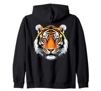 Tiger Wilderness I Love Tigers Wild Big Cats Cute Tiger Zip Hoodie