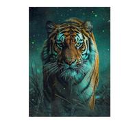 Tiger Wildlife Nature Classic Wooden Jigsaw Puzzle for Adults, 500 PCS | Piece-by-piece progress: easier piece organisation during indoor leisure.