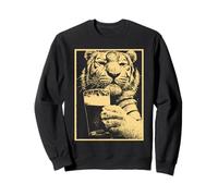 Tiger with Beer Animal Drinking Humor for St Patricks Day Sweatshirt