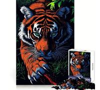 Tiger with Claws Hard Jigsaw Puzzle for Adults 1000 Pieces Smart Toy Casual Fun Accurate Cut Artistic Gift 38x26cm