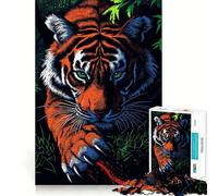 Tiger with Claws Jigsaw Puzzle for Adults 1000 Pieces Smart Game Tension Relief Pattern Assembly Heartfelt Gift 50x75cm