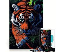 Tiger with Claws Teenagers 1000 Piece Jigsaw Puzzle Strong Logic Toy Leisure Fun Clear Edge Art Collectible 38x52cm