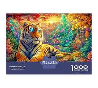 Tiger with Fairy Wings in A Forest 1000-Piece Jigsaw Puzzle The Forest King Brain Training for Adults & Kids 52x38cm/1000pcs
