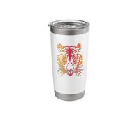 Tiger with fire Color Stainless Steel Insulated Tumbler