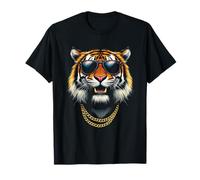 Tiger With Sunglasses, Cool Funny Rebel Boss Hip Tiger Face T-Shirt