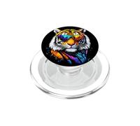 Tiger with Sunglasses I Love Tigers Wild Big Cats Cute Tiger PopSockets PopGrip for MagSafe