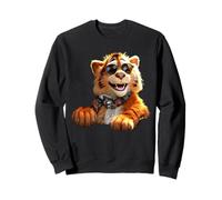 Tiger with Sunglasses I Love Tigers Wild Big Cats Cute Tiger Sweatshirt
