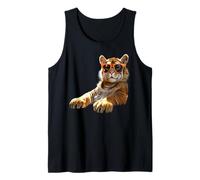 Tiger with Sunglasses I Love Tigers Wild Big Cats Cute Tiger Tank Top
